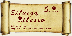 Silvija Milešev vizit kartica
